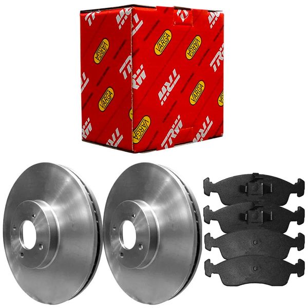 Kit Pastilha Disco Freio Onix Prisma 2012 2022 Dianteiro Teves TRW