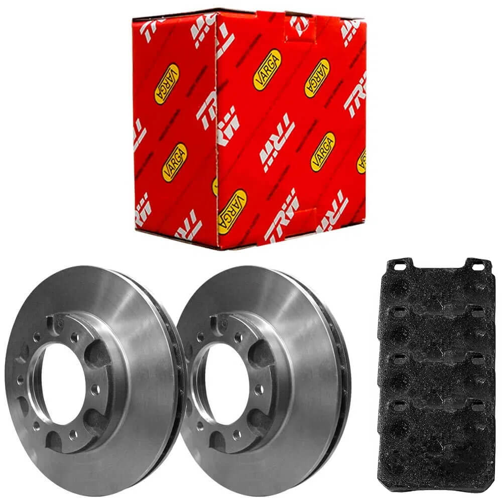Kit Pastilha Disco Freio Opala Ss 71 93 Dianteira Ventilado Teves TRW