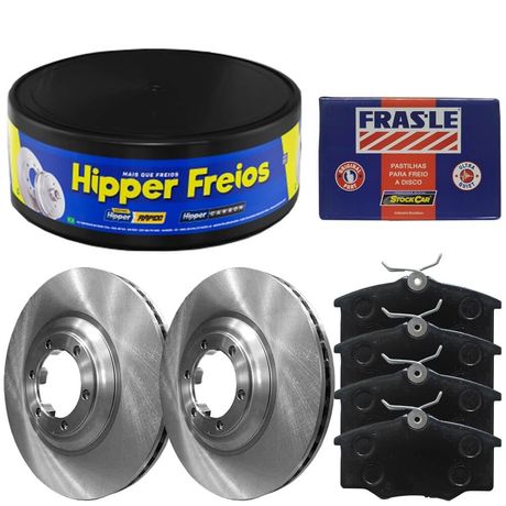 Kit Pastilha Disco Freio S10 96 2012 Dianteira Ventilado Varga Frasle Fras-le