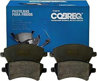 Pastilha Freio Dianteiro Cobreq N1319, Compatível com Toyota Corolla 1.4 ano 2001 a 2007. Corolla 1.6 ano junho 2002 a maio 2008.