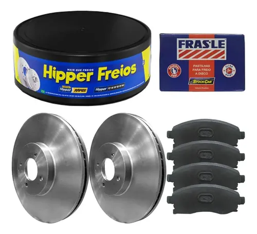 Kit Pastilha Disco Megane 1 6 2003 2013 Dianteiro Bosch Frasle Fras-le