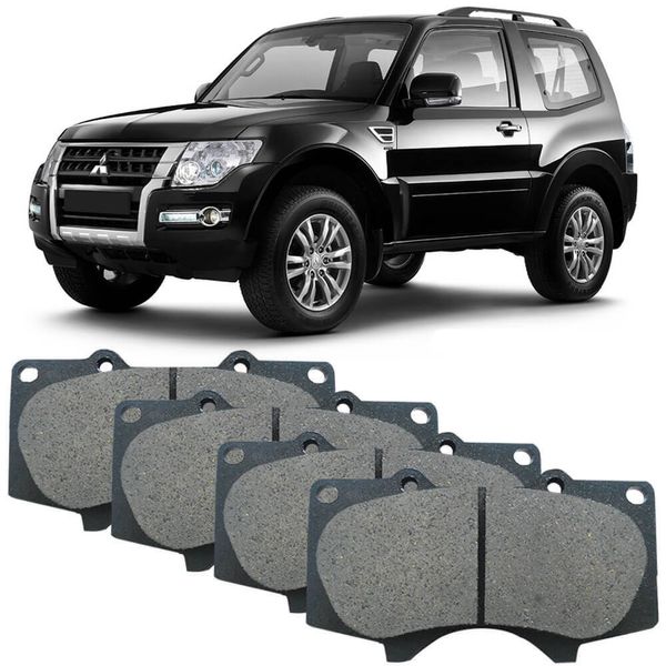 Kit Pastilha Disco Pajero Full 2009 2017 Traseiro Sumitomo Frasle Fras-le