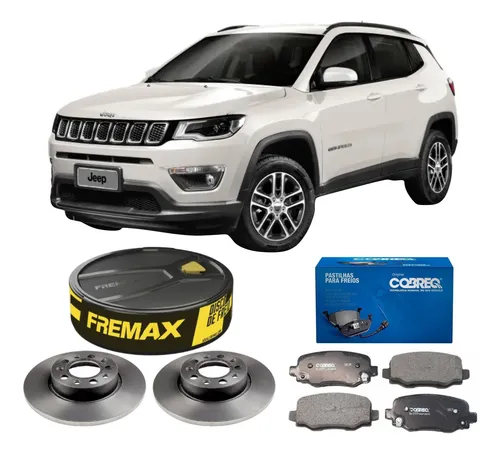 Kit Pastilha Disco Traseiro Solido Compass 2 0 2017 2021 Fremax Syl