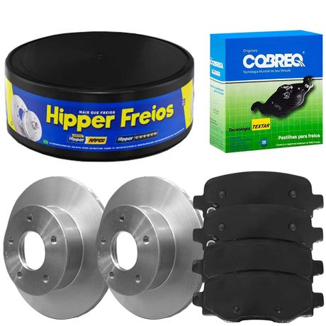 Kit Pastilha Disco Traseiro Solido Compass 2 0 2017 2021 Hipper Freios Cobreq