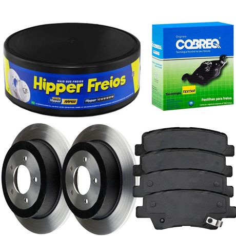 Kit Pastilha Disco Traseiro Solido Sportage 2 0 2016 2021 Hipper Freios Cobreq