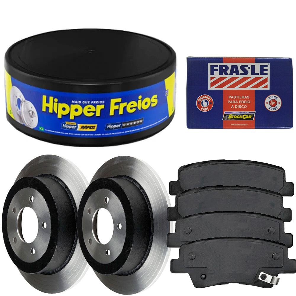 Kit Pastilha Disco Traseiro Solido Sportage 2 0 2016 2021 Hipper Freios Fras Le
