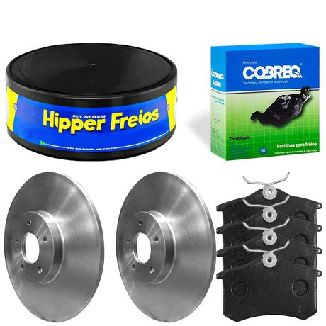 Kit Pastilha Disco Traseiro Solido VW T Cross TSI 2019 2023 Fremax Cobreq