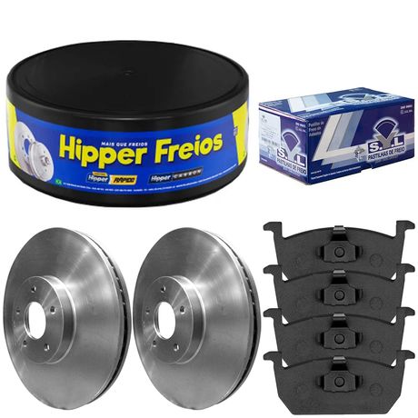 Kit Pastilha Disco Traseiro Solido VW T Cross TSI 2019 2023 Hipper Freios Bosch