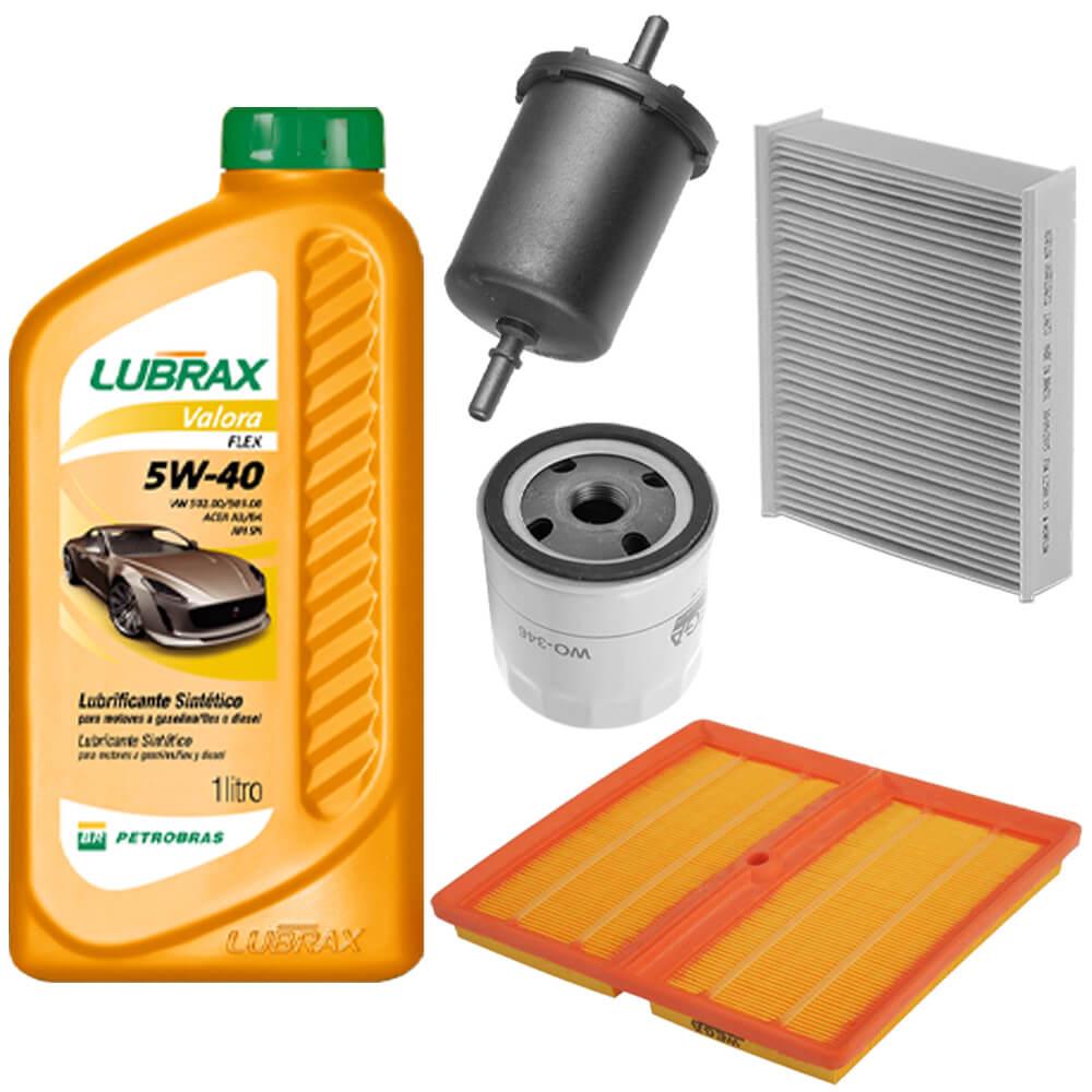 Kit Revisao Óleo 5W40 Lubrax Filtros Wega Polo 1 0 12V Flex 2017 2022