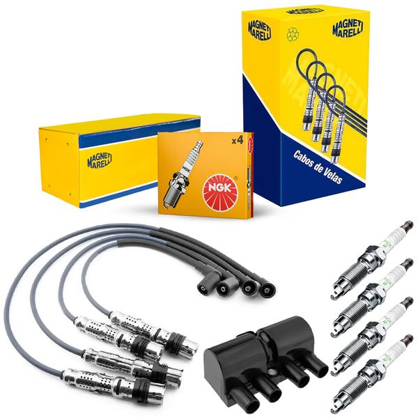 Kit Vela Cabo Bobina Chevrolet Celta 1 0 1 4 8V 2000 2006 Gasolina