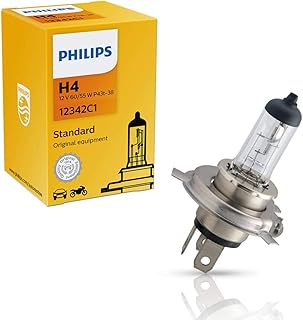 Lâmpada Philips H4 Cristalvision Moto 35 35W 12V 4300K P43T 38 Farol