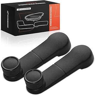 A-Premium 2 peças de manivela de janela compatíveis com Ford F-150, F-250, F-350, F-600, F-700, F-800, Explorer, Mustang, Taurus, Econoline Super Duty e Mercury Cougar, preto texturizado, lado