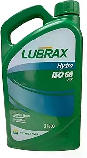 Lubrax Hydra ISO 68 HLP, Óleo Hidráulico Mineral para Sistemas de Alta Pressão, 3 Litros, Recomendado para Elevadores e Máquinas Industriais