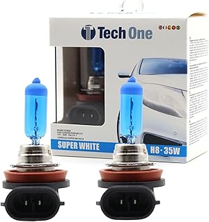 PAR DE LAMPADA SUPER BRANCA H8 12V 35W