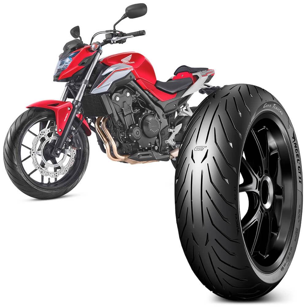 Pneu Moto Cb 500 Pirelli Aro 17 160 60 17 69W Traseiro Angel Gt 2