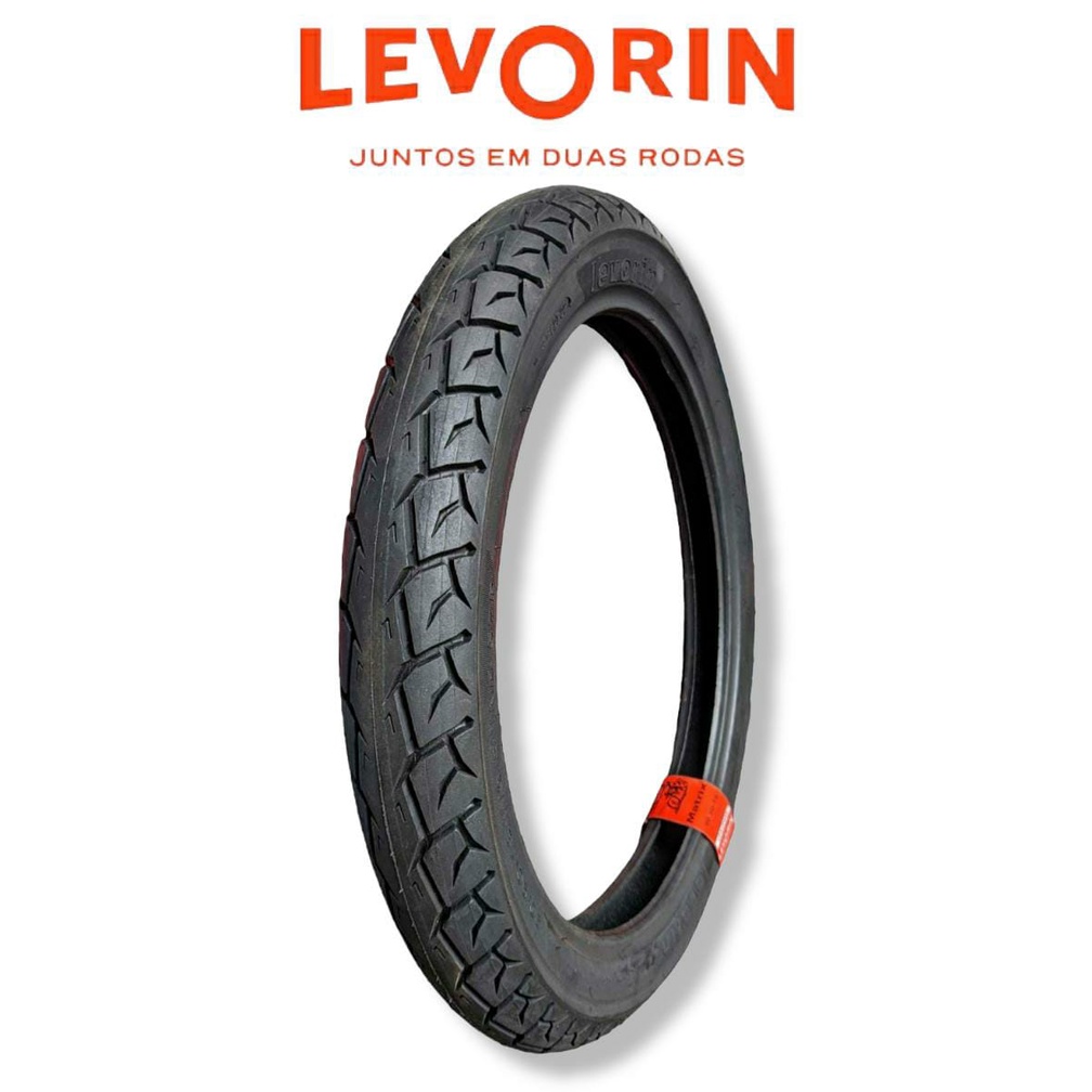 Pneu Moto Cg 150 Titan Cbs Levorin Aro 18 90 90 18 57P Traseiro Street Runner