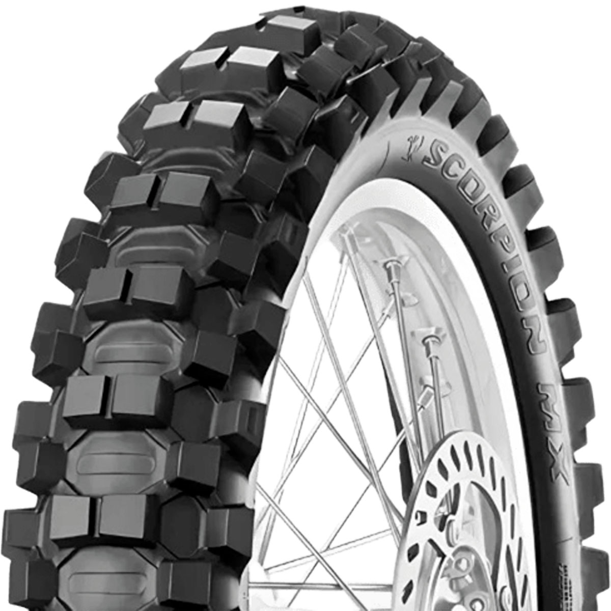 Pneu Moto Pirelli Aro 18 100 100 18 59M Traseiro Scorpion Mx Extra