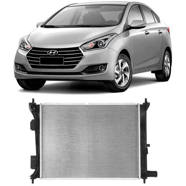 Radiador Hyundai HB20 10 16 2013 2019 Ar Visconde 12702