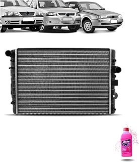 Kit Radiador VW Gol 1.0 8/16V + Aditivo Radiador Visconde RV Extra Rosa