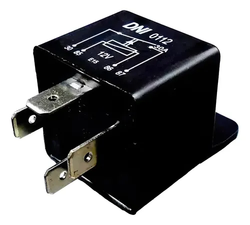 Relé Aux 4 Terminais 12V 30A S Suporte 185732