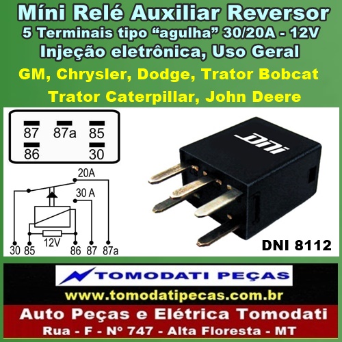 Relé Auxiliar Reversor Gm Silverado 185995