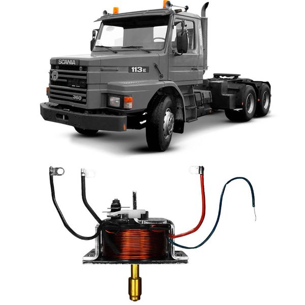 Relé Solenoide Partida 24V Scania Serie 113 92 98 Zm 904