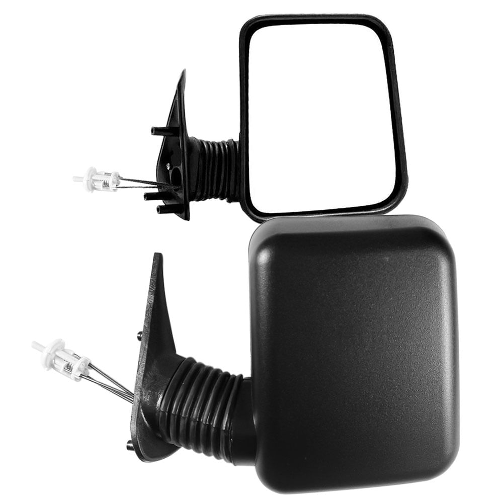 Retrovisor Fiat Fiorino 98 2010 Preto Controle Carolcarol