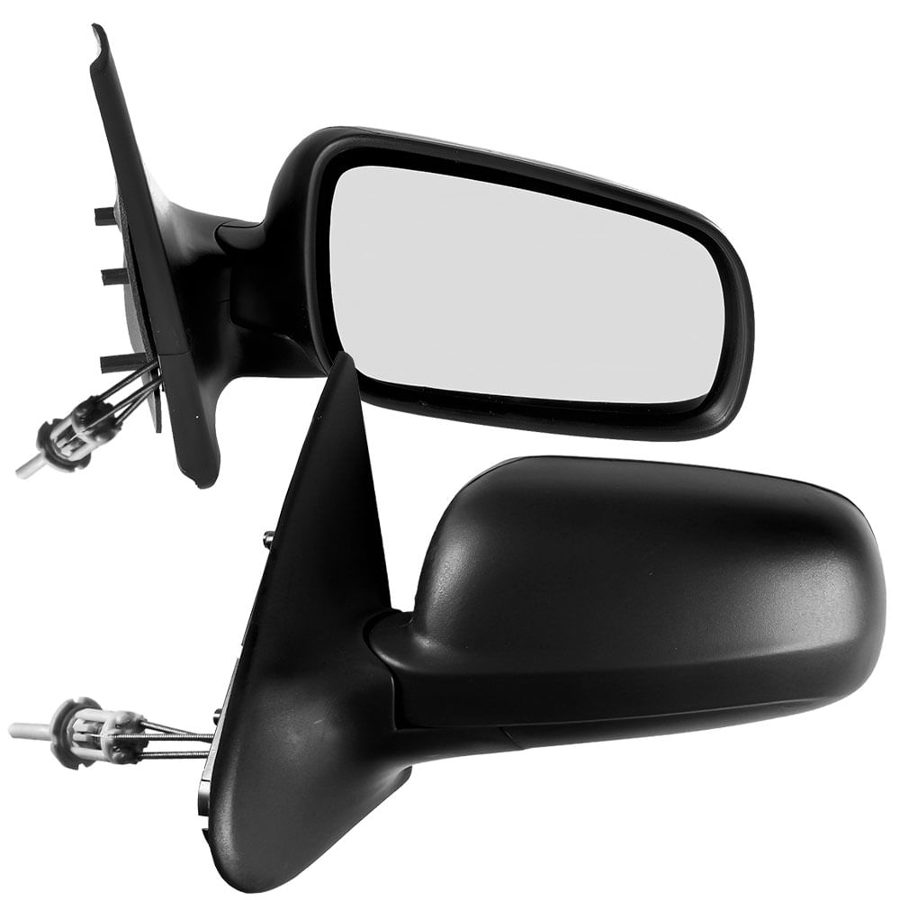Retrovisor Gol G3 2000 2005 4 Portas Preto Controle Carolcar