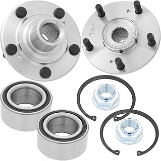 QJZ [2-Pack] Br930575K - Kit De Reparo De Rolamento De Cubo De Roda Dianteira Compatível Com Honda Civic 2006-15, Acura Tl 2004-08, Honda Accord 2003-07, Acura Tsx 2004-08, Acura Ilx 2013-15, Honda El