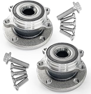 Par 513253 Conjunto De Rolamento De Roda Dianteira Fwd/Awd Compatível Com Audi A3 Q3 Tt, Rolamento De Cubo Para Vw Beetle Cc Eos Golf Gti Jetta City Passat 06-22, R32 Rabbit 06-09, Para Tigua