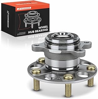 A-Premium Rolamento de roda traseira e conjunto de cubo com 5 terminais compatíveis com Honda Civic 2006-2011, L4 1.8L e FWD e com ABS de 4 rodas