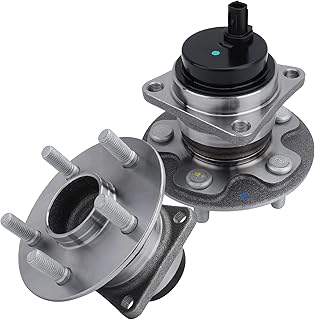 BRTEC Conjunto de rolamento e cubo de roda traseira 512403 2 unidades para Toyota Corolla 2009-2019/Corolla iM 17-18/Matrix 09-14, para Pontiac Vibe 09-10 pares, 5 terminais com ABS