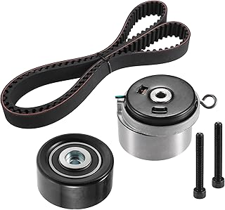 X AUTOHAUX Kit tensor de correia dentada para Chevrolet Cruze Sonic Aveo 2010-2016 para Pontiac G3 No.24422964/55574864/24436052 Kit de correia dentada de rolamento tensor de polia intermediária