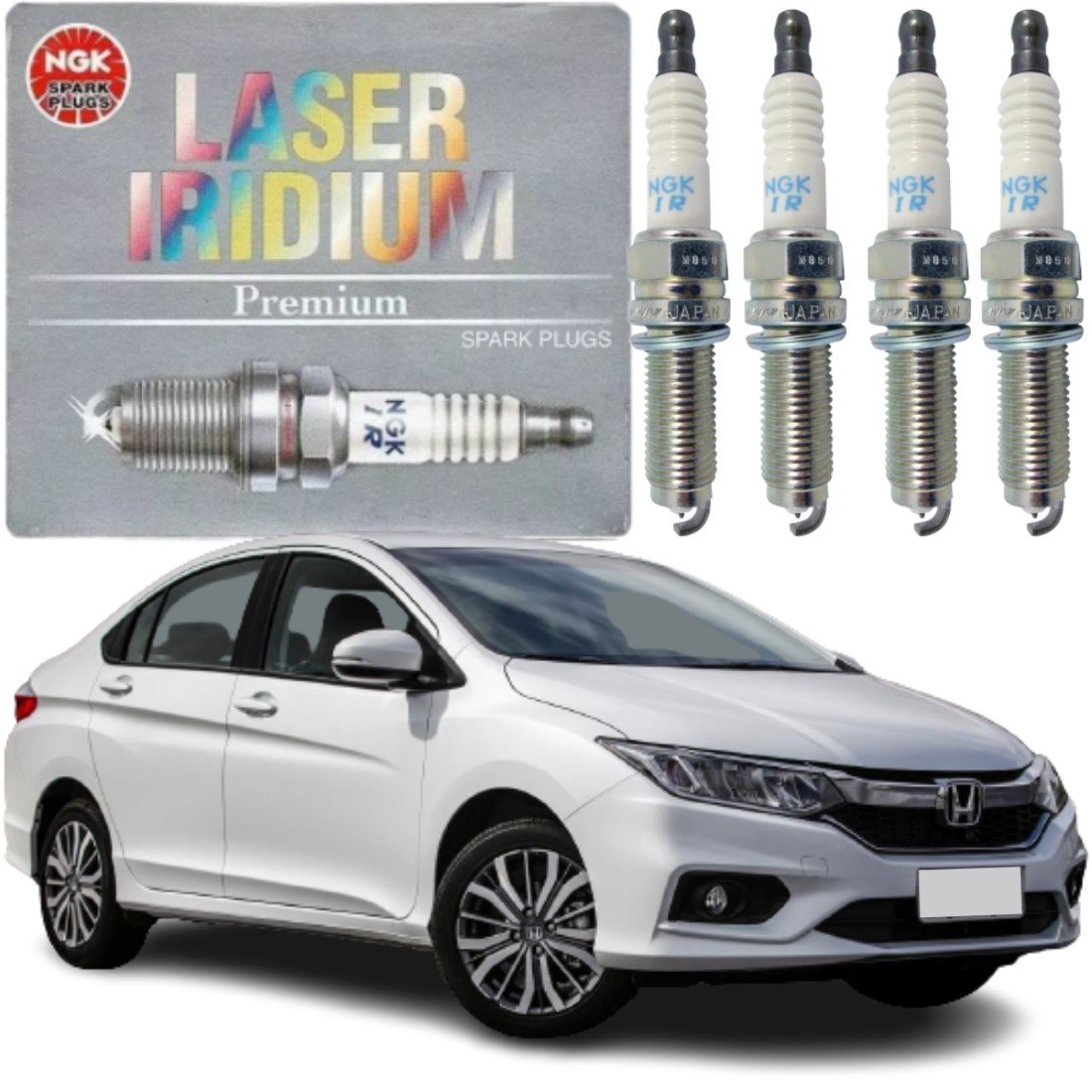 Vela Ignição Honda City 1 5 2010 2014 Laser Iridium Ngk