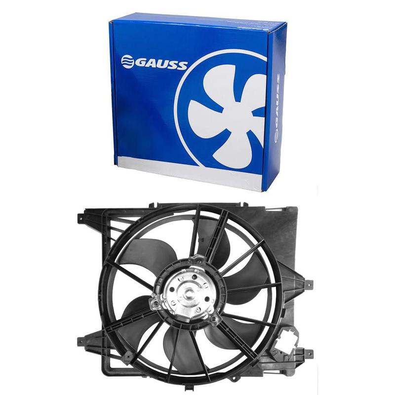 Ventoinha Radiador Renault Clio 1 0 1 6 97 2013 168W Ar Gauss GE1057